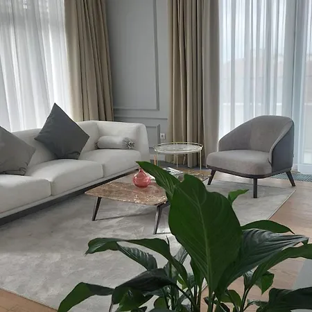 Unique Premium Penthouse With And Gym In Dedinje Belgrád